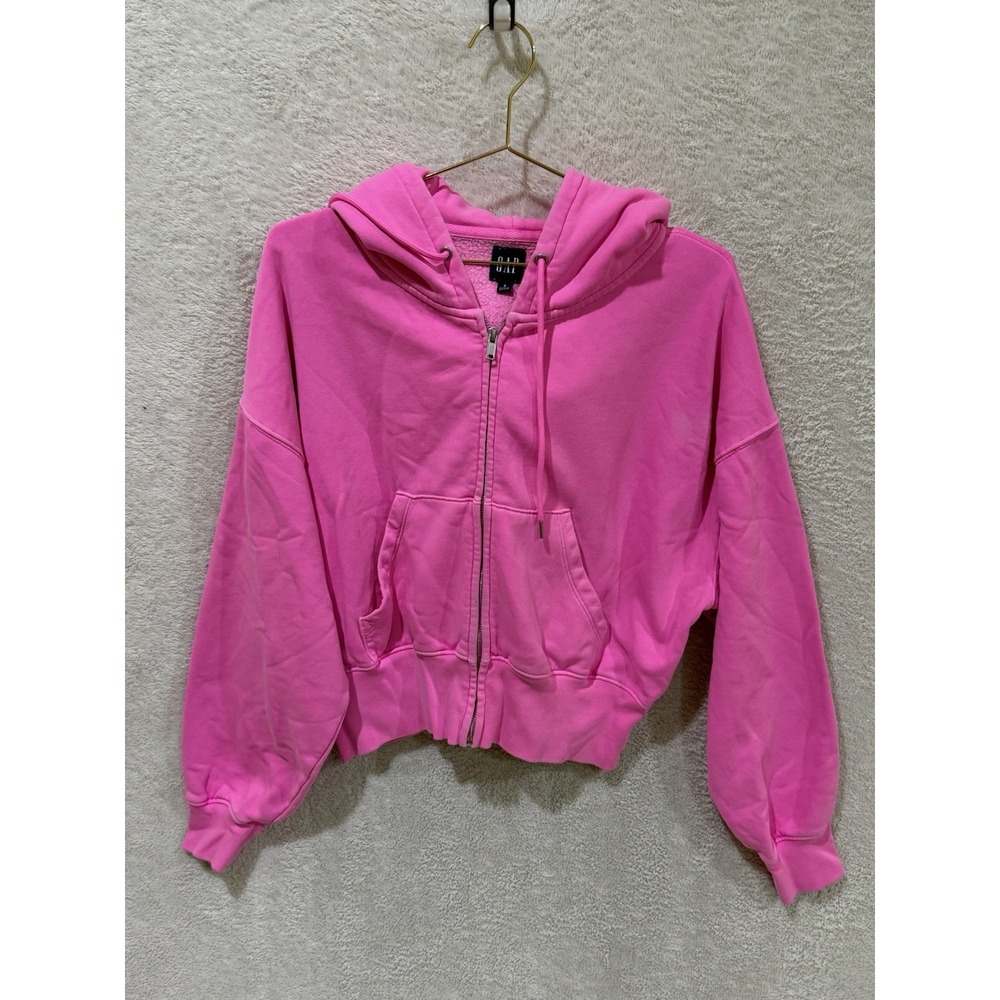 GAP - VintageSoft Wedge Zip Hoodie - Barbie Pink Size Small *Flaw